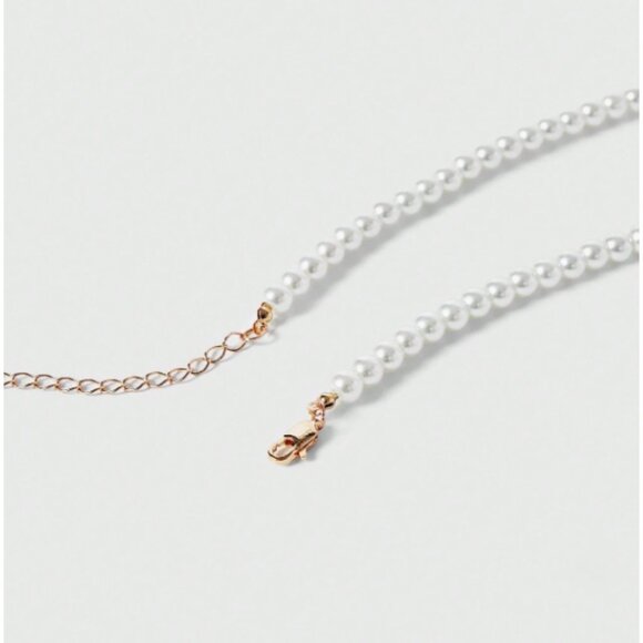 Betty Boop Faux Pearl Necklace & Heart Earring Set  Cute Cartoon Charm Jewelry - Picture 5 of 5